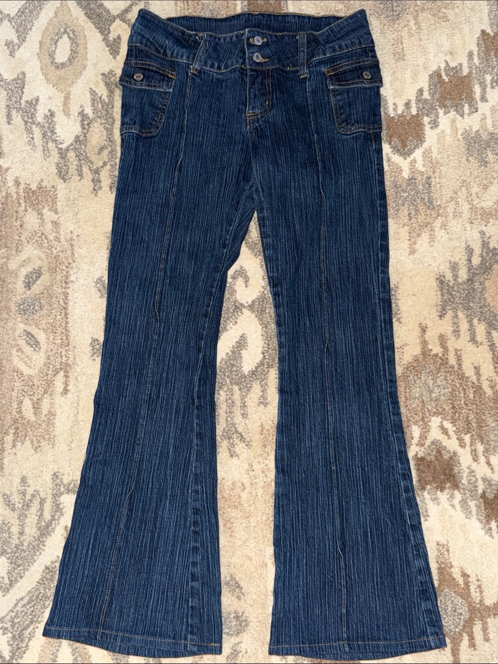 Brandy Melville Dark Blue Flared Jeans -S